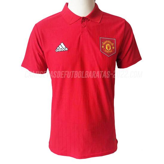 camiseta polo manchester united rojo 2023