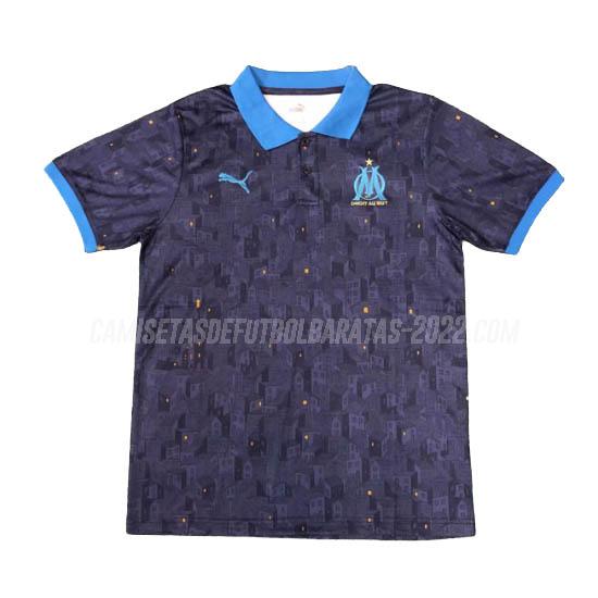 camiseta polo marseille azul marino 2020-21