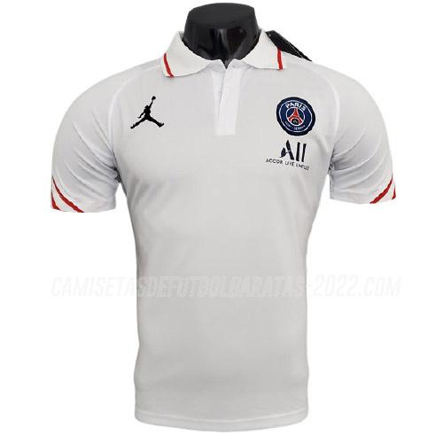 camiseta polo paris saint-germain blanco 2021-22