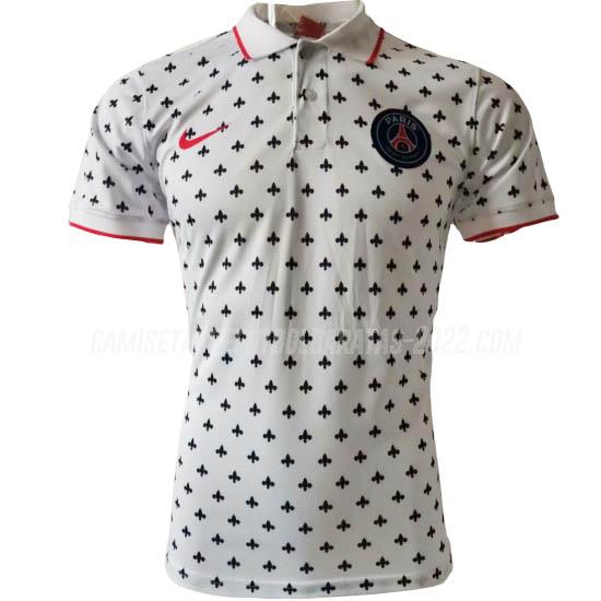 camiseta polo paris saint-germain f blanco 2020