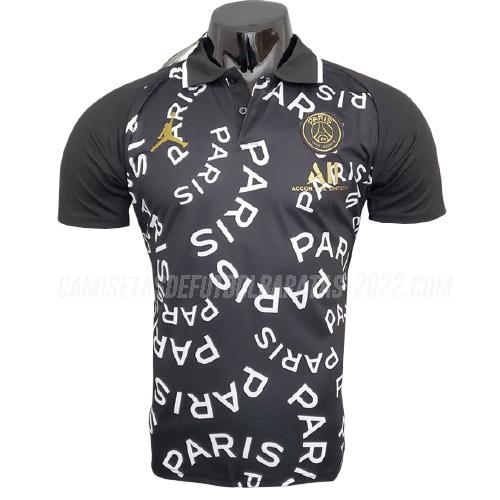 camiseta polo paris saint-germain i negro 2021-22