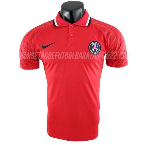 camiseta polo paris saint-germain rojo 2022-23