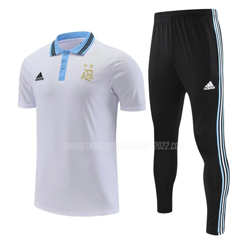 camiseta polo y pantalones argentina 221125a1 blanco 2022-23