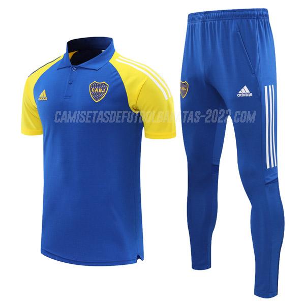 camiseta polo y pantalones boca juniors azul 2021-22
