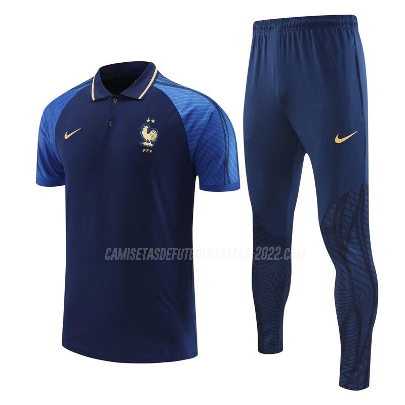 camiseta polo y pantalones francia 221125a1 azul 2022-23