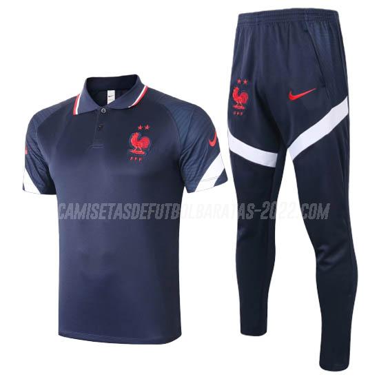 camiseta polo y pantalones francia azul 2020