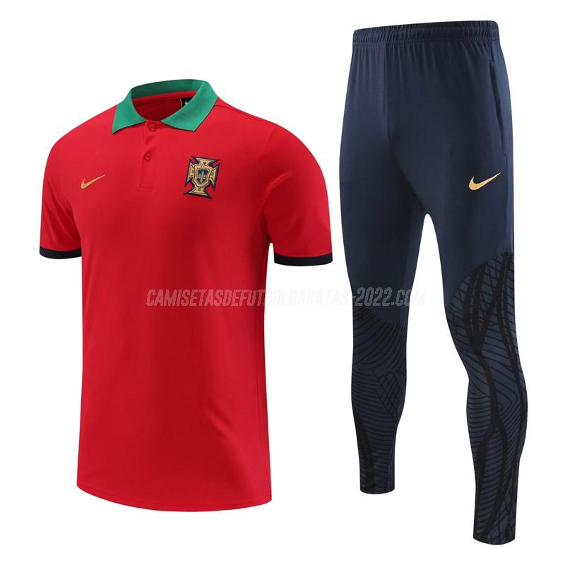 camiseta polo y pantalones portugal 221125a1 rojo 2022-23