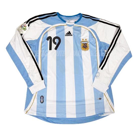 camiseta retro 1ª equipación argentina manga larga 2006