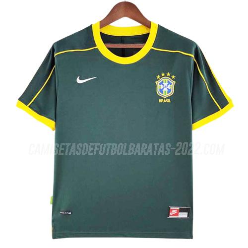 camiseta retro 1ª equipación brasil 1998