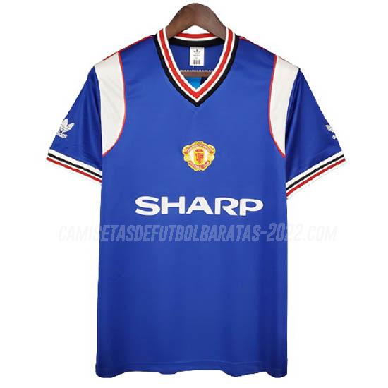 camiseta retro 2ª equipación manchester united 1985-86