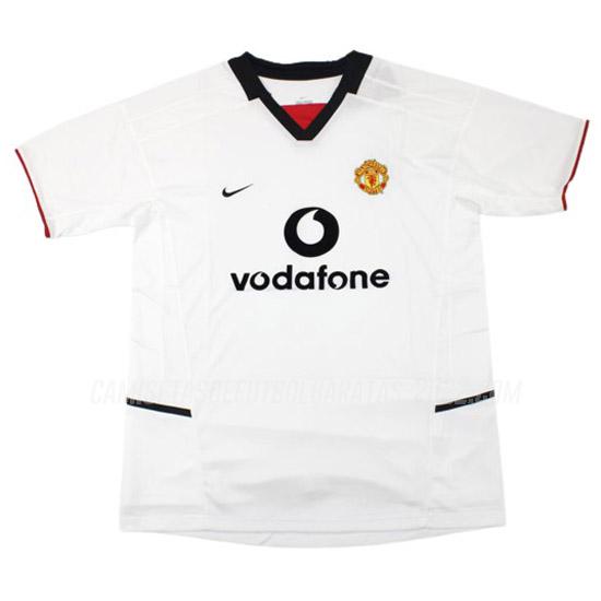 camiseta retro 2ª equipación manchester united 2002-2003