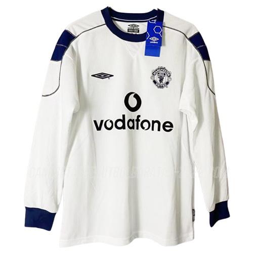 camiseta retro 2ª equipación manchester united manga larga 1999-2000