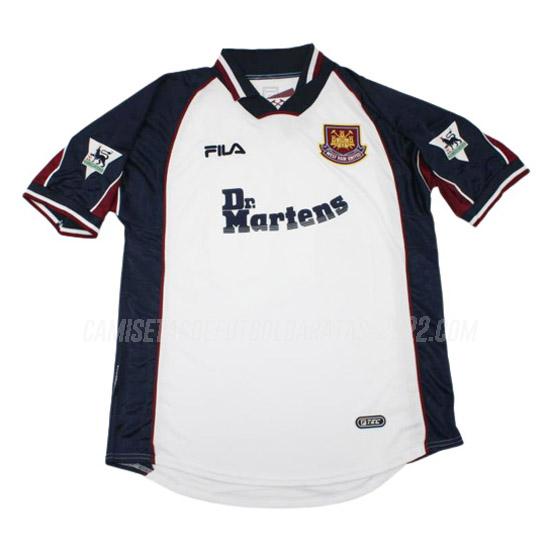 camiseta retro 2ª equipación west ham united 1999-2000