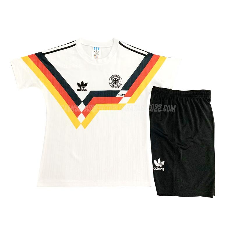 camiseta retro de la 1ª equipación alemania niños 1990