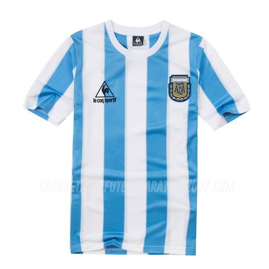 camiseta retro de la 1ª equipación argentina 1986