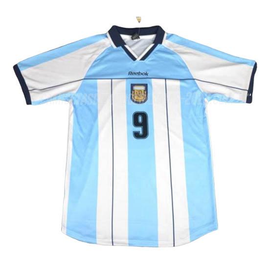 camiseta retro de la 1ª equipación argentina 2000