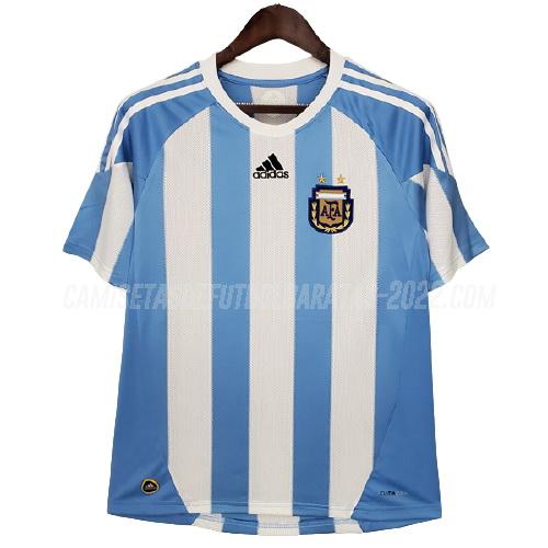 camiseta retro de la 1ª equipación argentina 2010