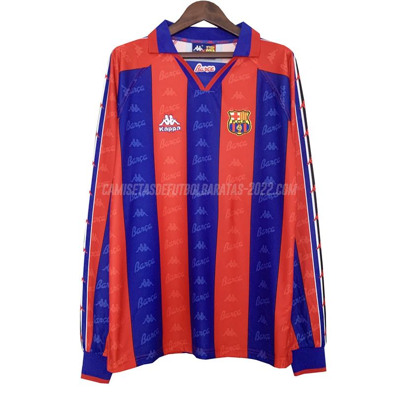 camiseta retro de la 1ª equipación barcelona manga larga 1996-97