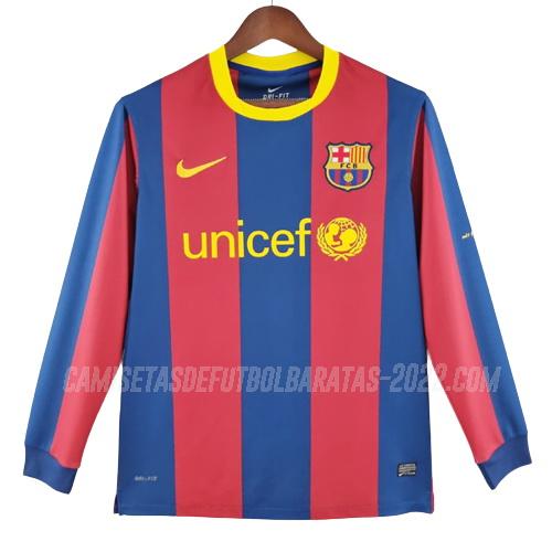 camiseta retro de la 1ª equipación barcelona manga larga 2010-2011