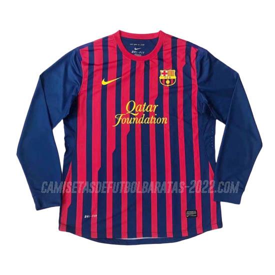 camiseta retro de la 1ª equipación barcelona manga larga 2011-2012