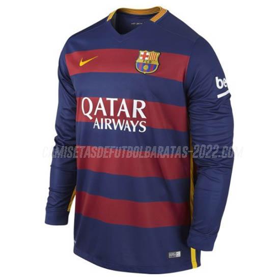 camiseta retro de la 1ª equipación barcelona manga larga 2015-2016