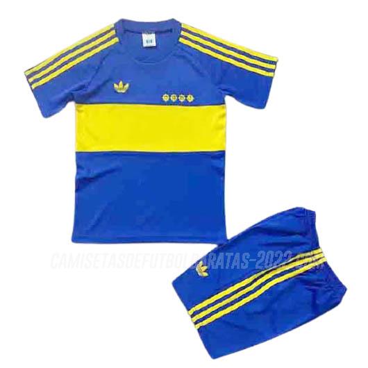 camiseta retro de la 1ª equipación boca juniors niños 1980-81