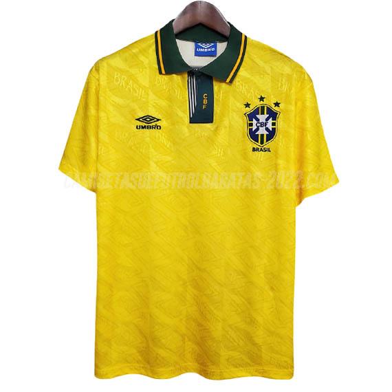 camiseta retro de la 1ª equipación brasil 1991-1993