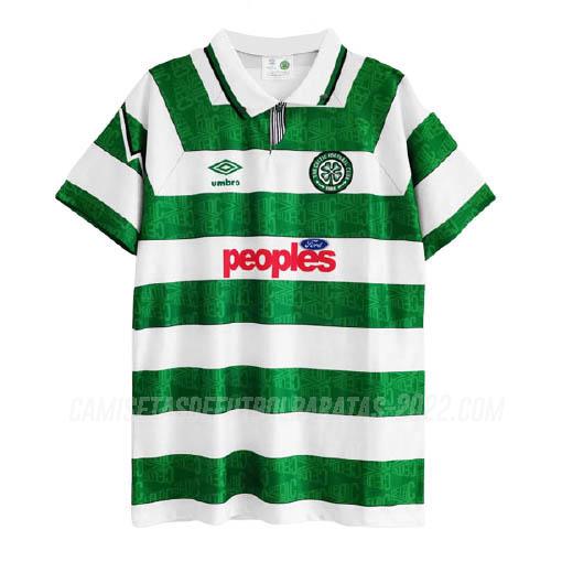 camiseta retro de la 1ª equipación celtic 1991-92