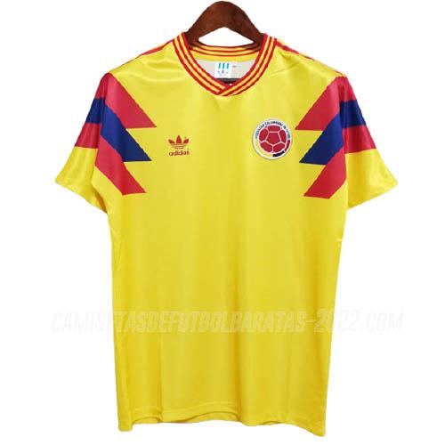 camiseta retro de la 1ª equipación colombia 1990
