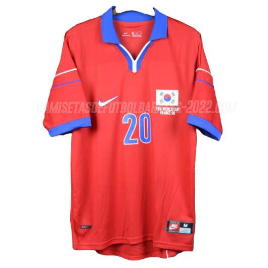camiseta retro de la 1ª equipación corea del sur 1998