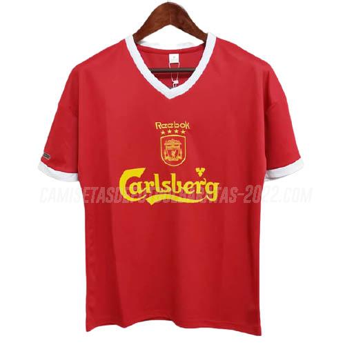 camiseta retro de la 1ª equipación liverpool 2000-2001