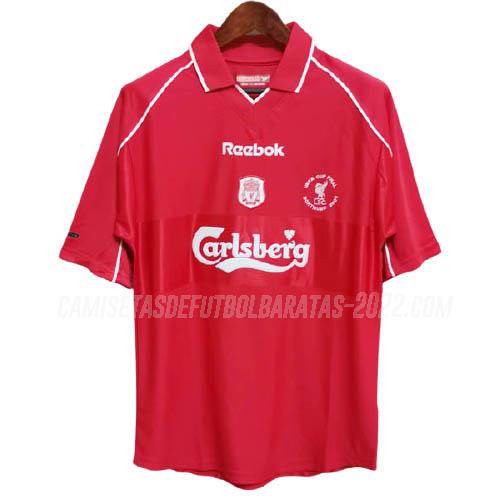 camiseta retro de la 1ª equipación liverpool 2001-2002