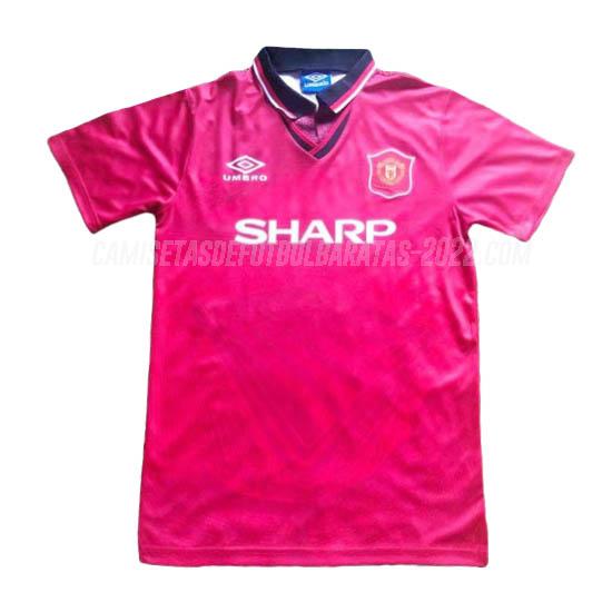 camiseta retro de la 1ª equipación manchester united 1994-1996