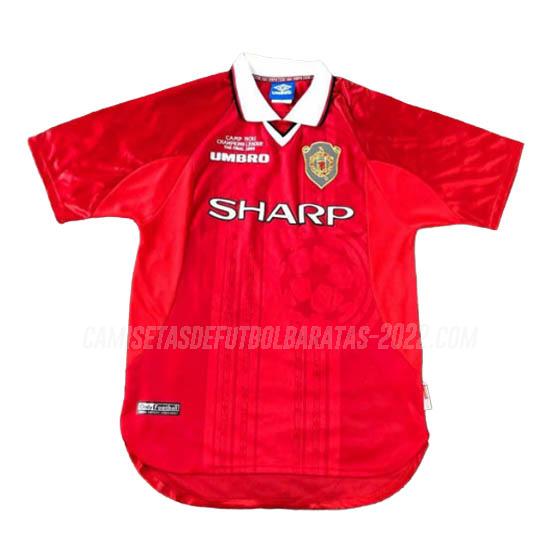 camiseta retro de la 1ª equipación manchester united 1999-2000
