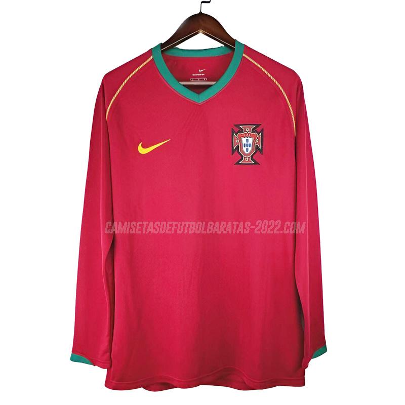 camiseta retro de la 1ª equipación portugal manga larga 2006