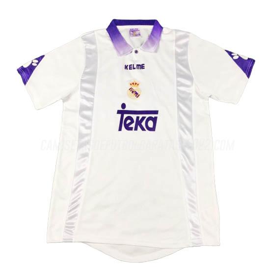 camiseta retro de la 1ª equipación real madrid 1997-98