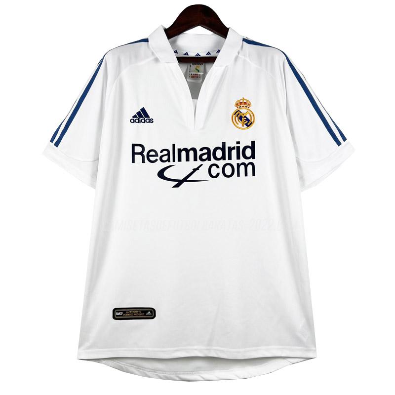 camiseta retro de la 1ª equipación real madrid 2001-2002