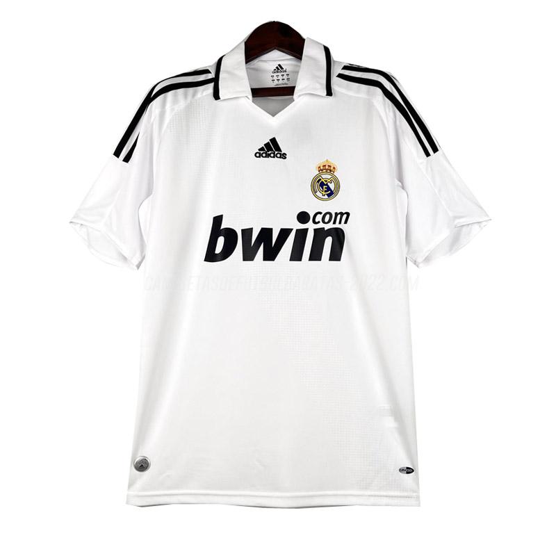camiseta retro de la 1ª equipación real madrid 2008-2009