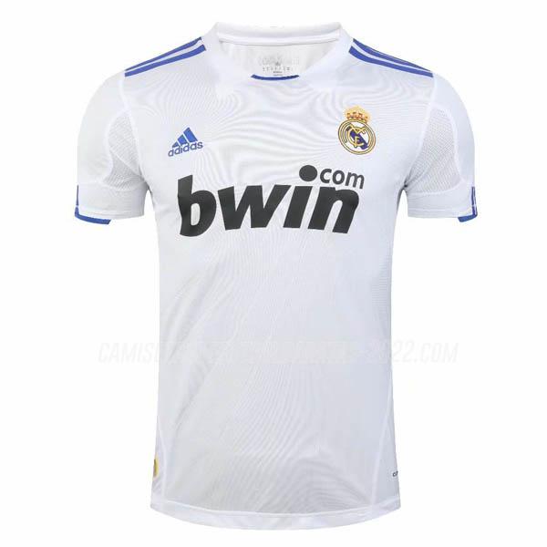 camiseta retro de la 1ª equipación real madrid 2010-2011