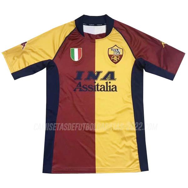 camiseta retro de la 1ª equipación roma 2001-2002