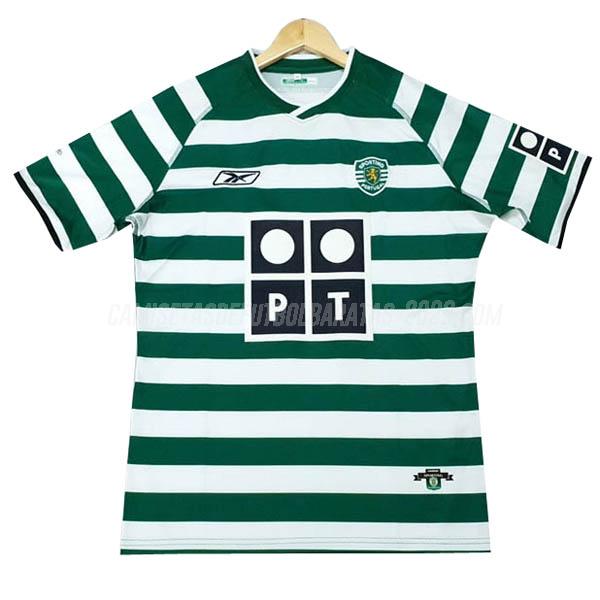 camiseta retro de la 1ª equipación sporting cp 2002-2003