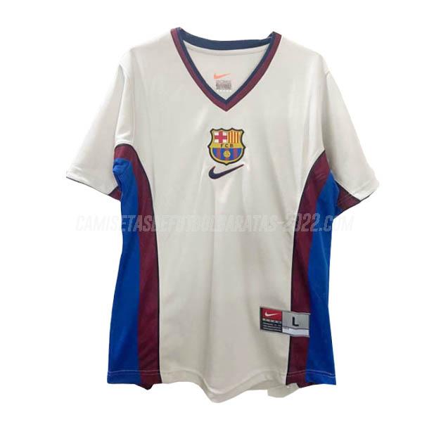 camiseta retro de la 2ª equipación barcelona 1999