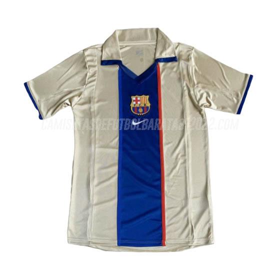 camiseta retro de la 2ª equipación barcelona 2002