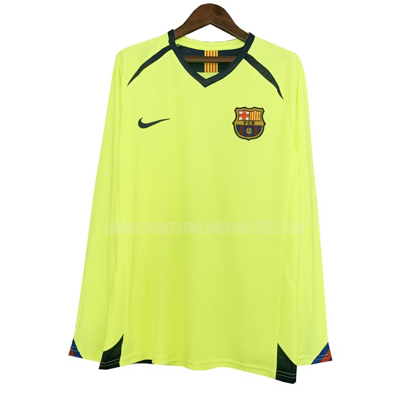 camiseta retro de la 2ª equipación barcelona manga larga 2005-2006