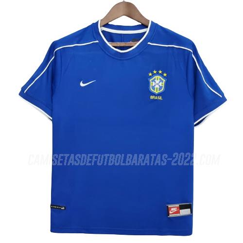 camiseta retro de la 2ª equipación brasil 1998