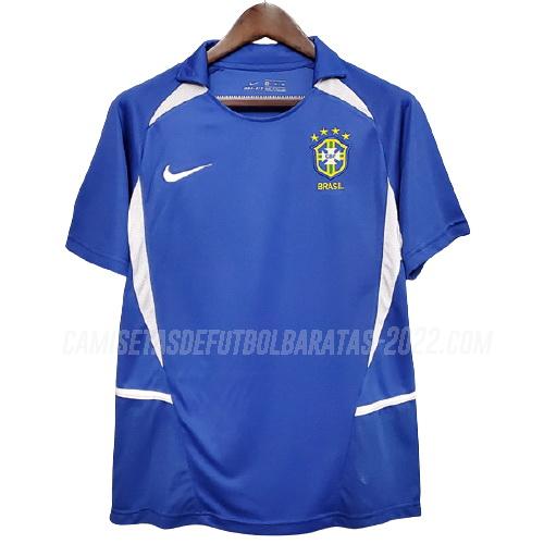 camiseta retro de la 2ª equipación brasil 2002