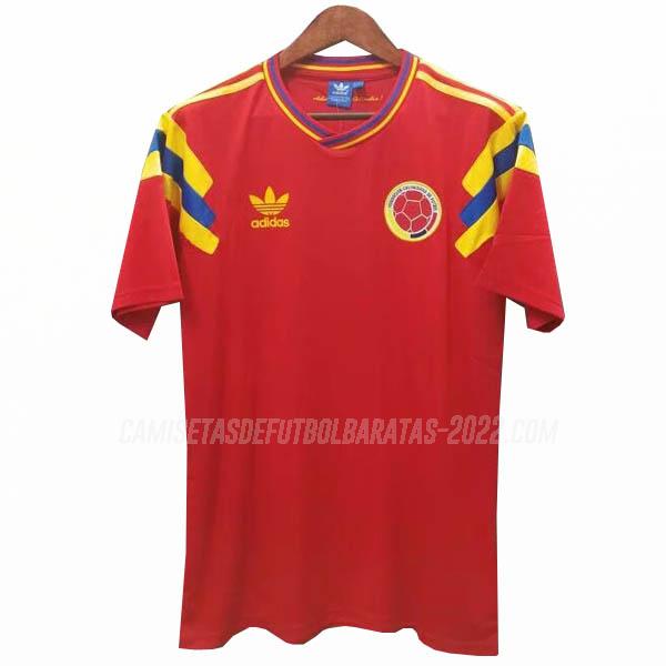 camiseta retro de la 2ª equipación colombia 1990