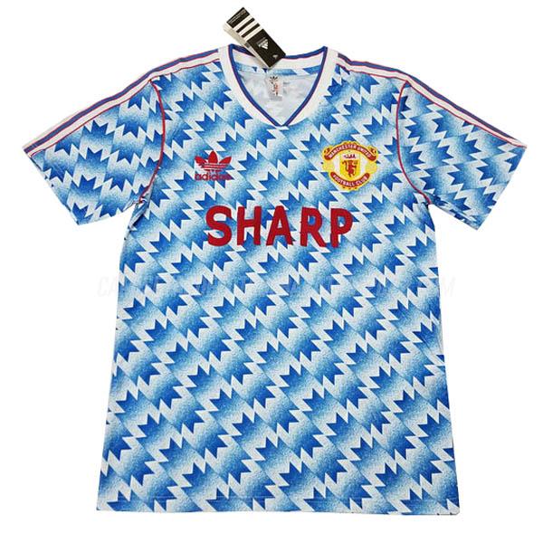 camiseta retro de la 2ª equipación manchester united 1989