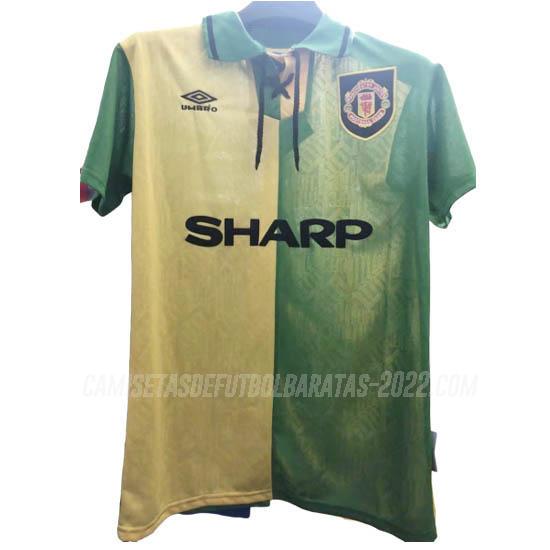 camiseta retro de la 2ª equipación manchester united 1992-94