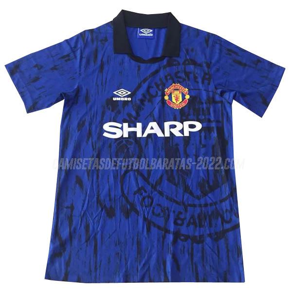 camiseta retro de la 2ª equipación manchester united 1992